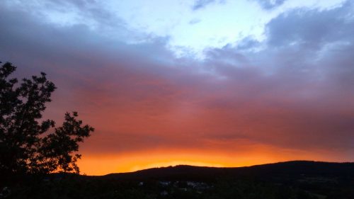 Sonnenuntergang im Taunus | Naturfreundehaus Billtalhöhe | Waldgaststätte | Königstein im Taunus