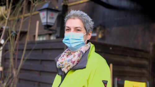 Sabine Schädel beim Natufreundehaus